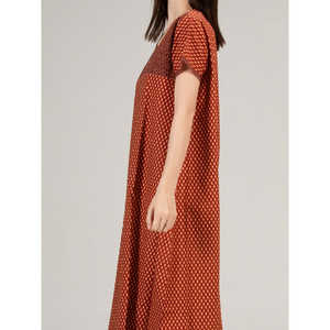 Chemise de nuit longue Evolve pour femme 100 % coton imprimé, super confortable et douce, boutonnée et taille élastique, taille XS - Product Image 2