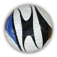 Vente en gros de ballon de football professionnel de taille 5 cousu main avec logo personnalisé matériau PU à haute rétention d'air pour l'entraînement