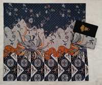 Sarung Batik Tradisional dengan Motif Rumput Laut Katun Ramah Lingkungan Salwar Kameez Etnik Pakistan yang Modis