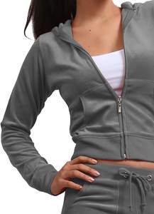 Conjunto de chándal unisex de 2 piezas personalizado al por mayor, lo último en chándal para mujer, chándal con logotipo personalizable - Product Image 5