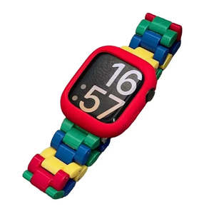 Bracelets de montre intelligente compatibles avec Apple Watch, design Lego - Product Image 1