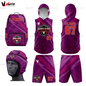 American Style 7V7 Adult Football <b>Compression</b> Training Set Custom Sublimated 7 Flag Uniforms Breathable Anti-Bacterial Quick Dry - Product Image 5