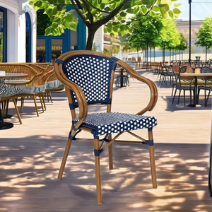 Silla de comedor de ratán minimalista duradera, cómoda para uso en interiores y exteriores en hoteles, parques, villas, apartamentos, dormitorios, granjas - Product Image 2