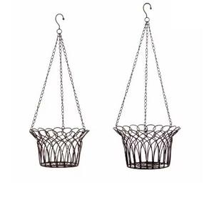 Pot de jardinière de jardin en cuivre suspendu en fil de fer Pot de jardinière génial de luxe suspendu à un prix raisonnable et à bas quantité minimale de commande - Product Image 3