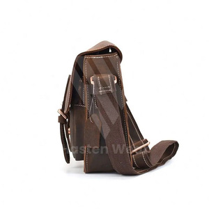 OEM venta al por mayor Unisex adultos bolsas de mensajero de alta calidad de estilo Vintage y Retro elegante moda hombro bolsas de viaje - Product Image 6