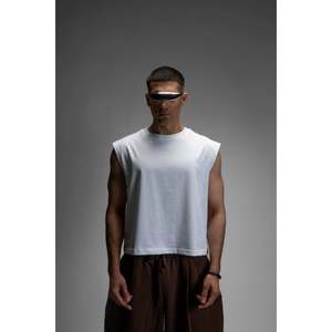 S22 3-Pack <b>Cropped</b> Sleeveless <b>Tank</b> <b>Top</b> <b>White</b> Fashionable Crop <b>Top</b> with <b>Tank</b> Sleeves - Product Image 3