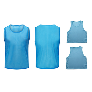 Customizable Men's <b>Adult</b> Soccer Mesh Training Shirt Quick Dry Breathable Sleeveless Custom Brand & Team Name - Product Image 1