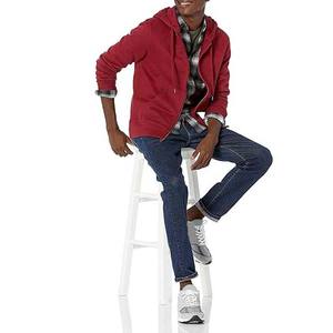 Sudaderas con Capucha y Cremallera para Hombre, 100% Algodón, Felpa Gruesa, Tallas Grandes, Personalizables, Transpirables, Estilo Urbano - Product Image 4