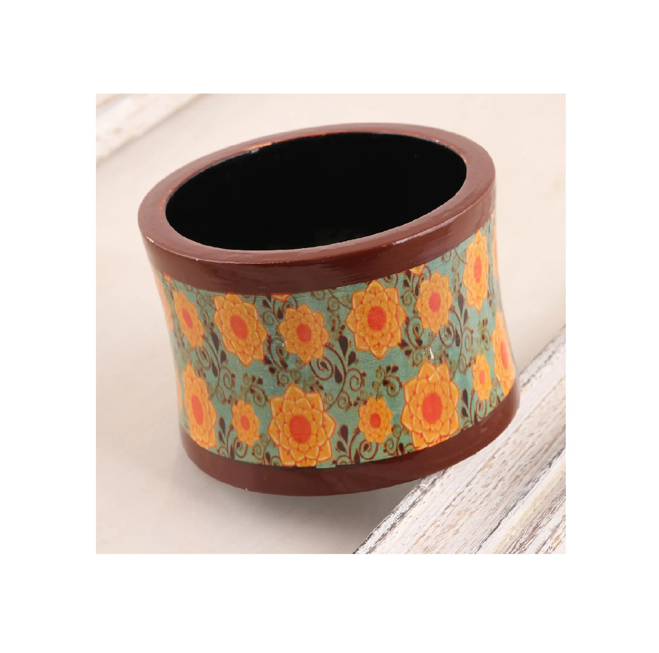 beautiful fine art wooden bangle at lowest cost Wooden Bangles Bracelets Girls Hand Painted Bangle Bracelets at best price