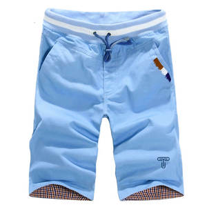 Pantalones cortos deportivos de poliéster para hombre, pantalones cortos holgados con cintura elástica para verano, pantalones cortos casuales para hombre más vendidos - Product Image 1