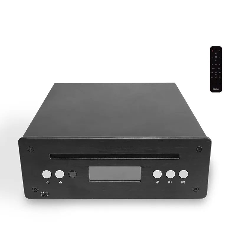 Mental Chassis Solid Hi End CD Player MQA HiFi Lossless Stereo Disc CD Player For Home Theater System with Optical RCA Output