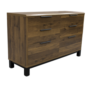 Corsi <b>6</b> <b>Drawer</b> Chest Solid Oak MDF Wood French European Design for Living Room Dining Hotel Use Featuring Storage Features - Product Image 2