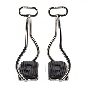 Étriers d'équitation normaux en acier inoxydable de haute qualité Accessoires d'équitation de sécurité avec forme en S pour l'équitation - Product Image 3