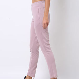 Pantalon décontracté taille haute en molleton 100 % coton pour femme, avec cordon de serrage, style hip-hop, écologique, séchage rapide et respirant – Vente en gros - Product Image 3