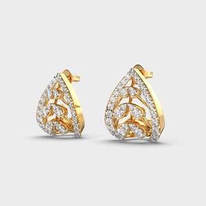 Luxury 14K Rose/White/Yellow Gold Lab Grown Diamond Teardrop <b>Earrings</b> | OEM/ODM <b>Fine</b> Jewelry Manufacturer Rhodium Plated IGI - Product Image 2
