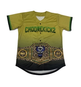 Nueva venta al por mayor de camisetas de béisbol personalizadas Hombres Número logo Camisetas de béisbol para jóvenes Uniformes de Softbol - Product Image 3