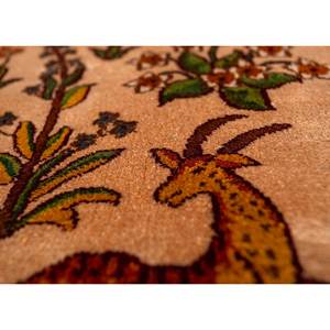 Tapis en soie douce noué à la main Gulmarg Green, motif floral, décoration intérieure, 3'6x5'6 pieds SKPS-213 - Product Image 3