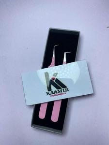 Pinzas Antimagnéticas de Acero Inoxidable Rosa Bebé de 90 Grados para Principiantes y Profesionales en Extensiones de Pestañas, Mango Cómodo, Punta Suave - Product Image 4