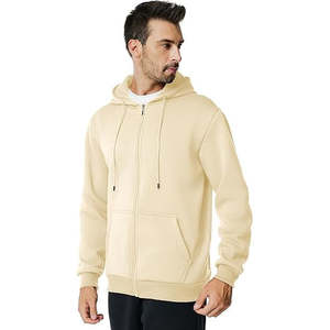 Sudadera con Capucha de Algodón con Cremallera Completa para Hombre, Sudadera Informal para Gimnasio, Marca Privada, Fabricante OEM al por Mayor - Product Image 5