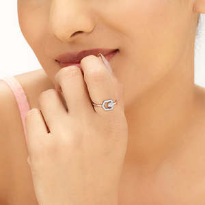 Anillo de Cóctel Hexagonal para Hombre - Joyería de Piedra Natural en Oro Amarillo - Product Image 2