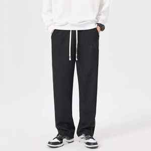 Fabricant personnalisé Pantalon de survêtement vintage pour homme, poids lourd, surdimensionné, délavé au soleil Pantalon de survêtement baggy à strass pour hommes - Product Image 3