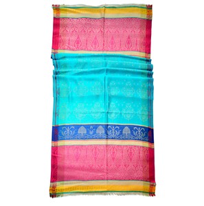 Benedetto - Chal de Seda Modal Largo y Elegante para Verano, con Diseño Paisley, Tejido Jacquard, Sin Tintes AZO, Tradicional - Product Image 5