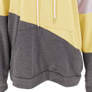 Otoño Invierno suéter gris de gran tamaño de punto con capucha para mujer logotipo personalizado con capucha impreso técnicas más logotipo básico sudadera - Product Image 4