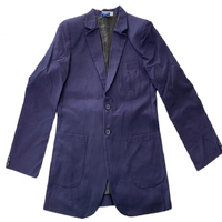 Chaqueta Blazer para Hombre, al por Mayor, Excelente Calidad, con Logotipo Personalizado, Corta, Impermeable, Corte Entallado, Elegante, Formal, Antiarrugas, Tela de Lana Peinada