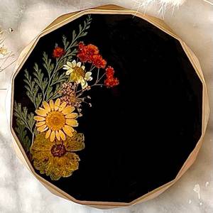 High Quality Customizable Round <b>Epoxy</b> <b>Resin</b> Tea Coaster Multicolor Angel Style for Home Decor Handmade <b>Resin</b> Crafts - Product Image 3