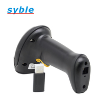 Escáner de Código de Barras Inalámbrico Portátil Syble XB-6208RB, Lector de Códigos QR 2D
