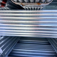 Tuyau en acier galvanisé à paroi épaisse, robuste, en acier doux Q195 Q235 Q345, 2,1-3,0 mm, conforme aux normes ASTM GB EN BS, pour barrière de sécurité routière