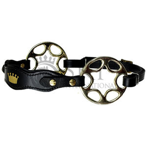 Personnalisable en cuir véritable noir marron Starwheel réglable Hackamore Bitless Horse Bit Boucles de rembourrage en fourrure Produit équestre - Product Image 4