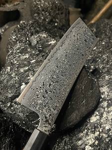 Couteau de cuisine en acier Damas de qualité supérieure, couteau de chef japonais pour restaurant et maison, couteau de cuisine en acier du Vietnam à prix avantageux - Product Image 5