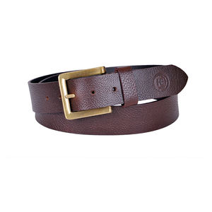 Vente en gros d'usine Ceinture en cuir véritable de qualité supérieure Ceinture classique pour hommes en cuir pleine fleur avec boucle ardillon - Product Image 3