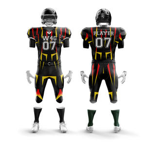 Uniformes de Fútbol Americano Personalizados para Adultos, 100% Poliéster, Impresión por Transferencia de Calor, Transpirables, Tallas Grandes, Antibacterianos, de Secado Rápido - Product Image 4