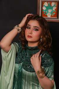 Elegant Anti-Static <b>Ladies</b> Organza Evening Party Dress with Beaded <b>Cape</b> & Embroidered Pearls Beautiful Crystal Embellishment - Product Image 5