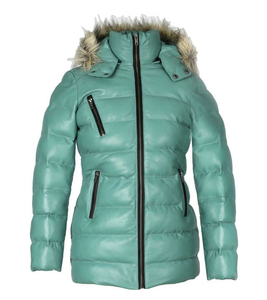 Veste en duvet bouffante légère pour femmes sur mesure nouveau style fermeture éclair complète avec rembourrage en coton longue et respirante - Product Image 1