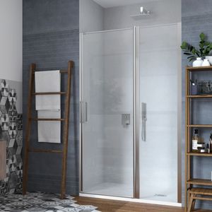 Porta regolabile della cabina doccia a battente tipo C da 150 cm con Clematis Kl002 da 6 mm cromato per la categoria di prodotti - Product Image 1