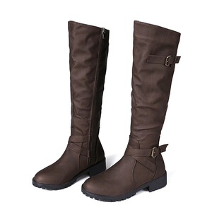 Bottes d'équitation en cuir pour hommes, longues, à fermeture éclair, en cuir véritable, chaussures hautes, cuir de haute qualité, respirantes, bottes d'équitation - Product Image 6