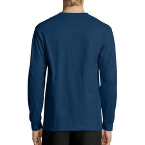 T-shirts pour hommes sur mesure en gros - Logo de luxe imprimé, tricotés, 100% coton, manches longues, écologiques, fournisseur pakistanais - Product Image 2