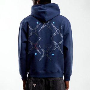 Streetwear personnalisé Sweat à capuche zippé surdimensionné imprimé bouffant 400GSM Sweatshirts à capuche unisexe en coton lourd Fabricant - Product Image 4