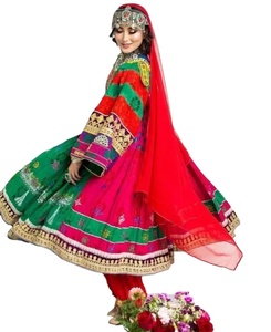 Nueva llegada tribal de moda afgana Kuchi vestido de señoras de manga larga ropa de fiesta madgul Maxi Afghani elegante guldoze vestidos - Product Image 2