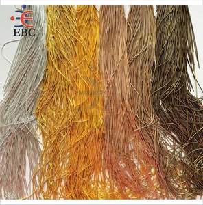 Fil à broder de qualité supérieure fil de lingot français métal or Dabka Zardozi lingot de cuivre lisse pour badges de broderie à la main - Product Image 6
