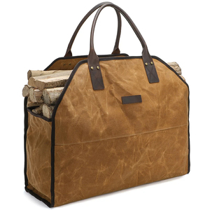 Luxury Eco-Friendly Durable Canvas Log <b>Carrier</b> Tote <b>Bag</b> Firewood Protection and Smell Proof Fireplace Wood Stove Accessories - Product Image 1
