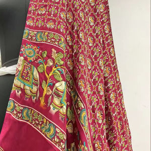 Nouvelle Collocation Pur Modal Satin Tissu Imprimé Duppatta Dentelle Collection Mode Femmes Porter Lehenga Types Dupatta Multicolore - Product Image 5