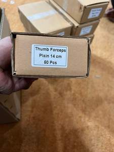 Venta caliente calidad ALEMANA 14cm, pinzas grandes para apósito de pulgar pinzas para dientes CE ISO APROBADO fórceps para apósito de pulgar recto - Product Image 2