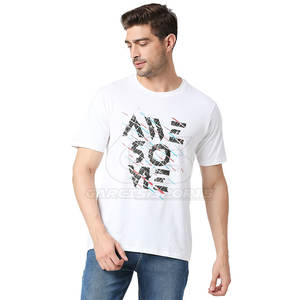Respirant 100% coton hommes t-shirt confortable tous les jours Streetwear t-shirt hommes t-shirt Style Simple à manches courtes t-shirt - Product Image 1