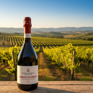 Sorbara Secco DOC Sparkling Red <b>Wine</b> 750ml 6 Bottles Crisp & Dry Italian Cantine Castelli - Product Image 3