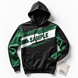 Sudadera con Capucha Personalizada de Estilo Urbano para Hombre, Holgada, Resistente, Sublimada, 100% Poliéster, Mezcla de Algodón Básico - Product Image 4