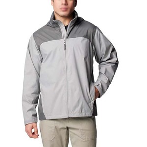 Veste de pluie OEM pour hommes du Pakistan High Street coupe-vent et imperméable avec poches imperméables en toile polyester et nylon - Product Image 1